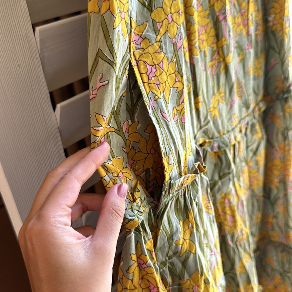 NWOT Sur La Vague Reed Ruffle Maxi Dress - Picture 5 of 8